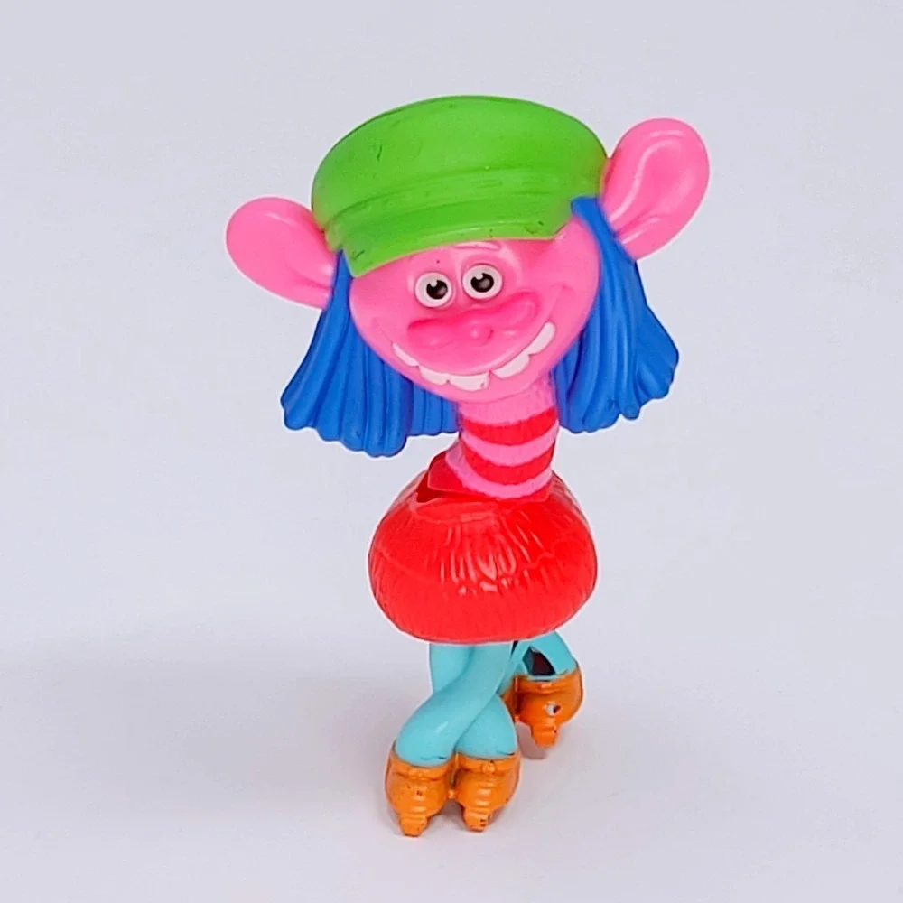 DreamWorks TROLLS Poppy Roller Skates McDonald's Happy Meal Toy CAKE TOPPER